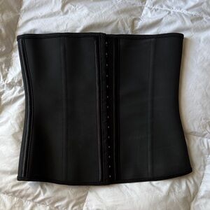 Black Boned Waist Trainer Corset Small